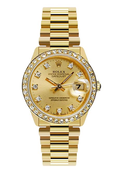 gold rolex women.